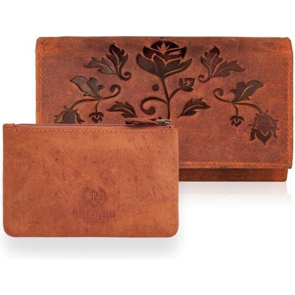 PAOLO PERUZZI Dámska peňaženka + puzdro ZUP-39-OR | oranžová ZUP-39-OR 35438595