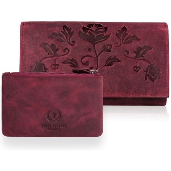 PAOLO PERUZZI Dámska peňaženka + puzdro ZUP-39-CHR | ružová ZUP-39-CHR 35438598