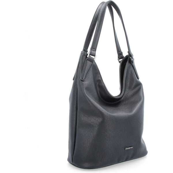 Kabelka zo syntetickej kože cez rameno Tangerin čierna 8016 C 64019723