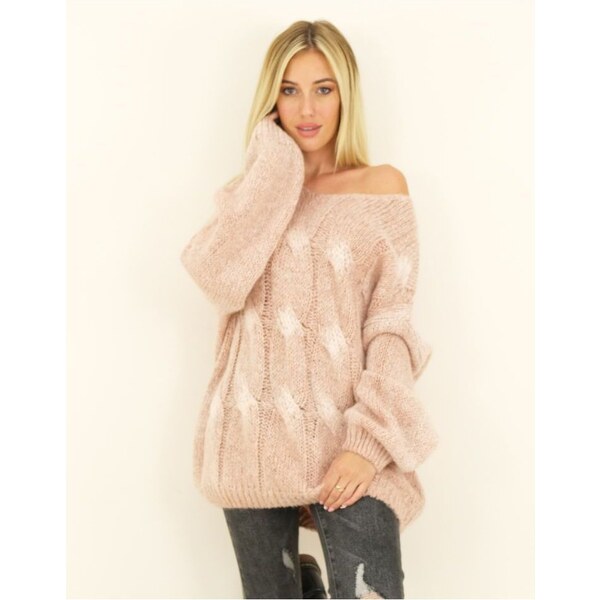 CAPUCINE Lydia Ružový sveter 21881168