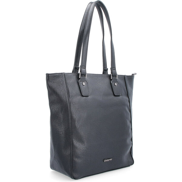 Kabelka zo syntetickej kože cez rameno Tangerin čierna 8015 C 64019726