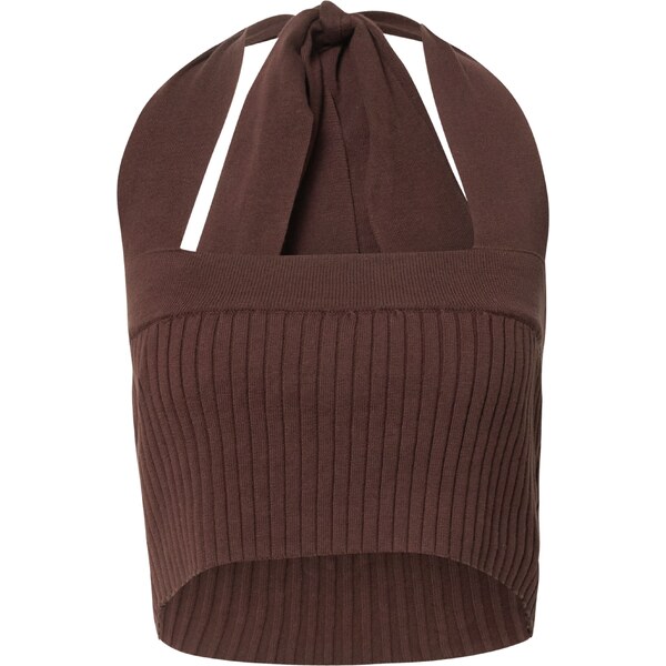 GLAMOROUS Vyšívaný top hnedá 54236688