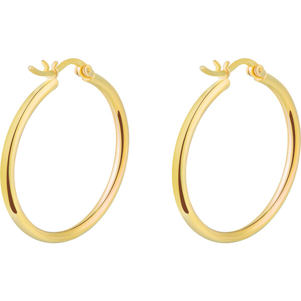 Olivie Strieborné 3cm KRUHY GOLD 7069 35987492