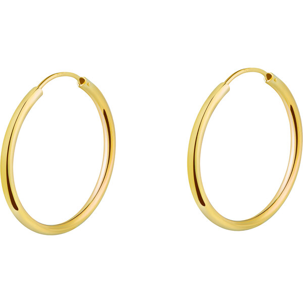 Olivie Strieborné 2cm KRUHY GOLD 7081 35948011