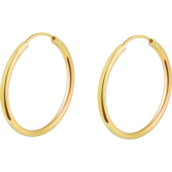 Olivie Strieborné 3cm KRUHY GOLD 7084 35948014