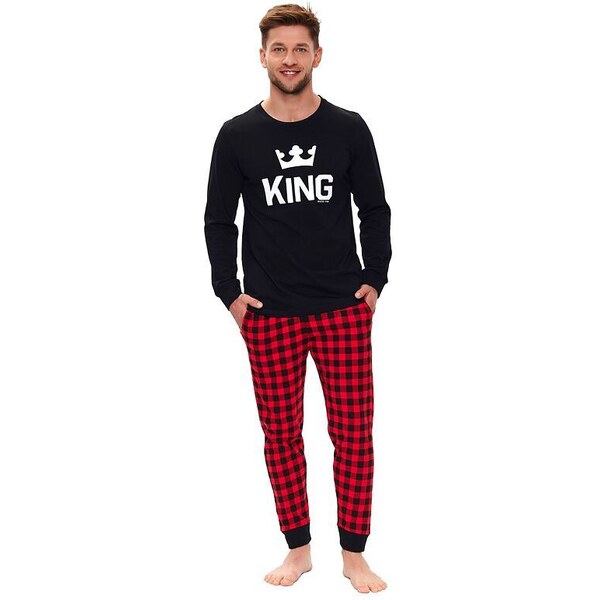 DN Nightwear Pánske pyžamo King čierne 14257152