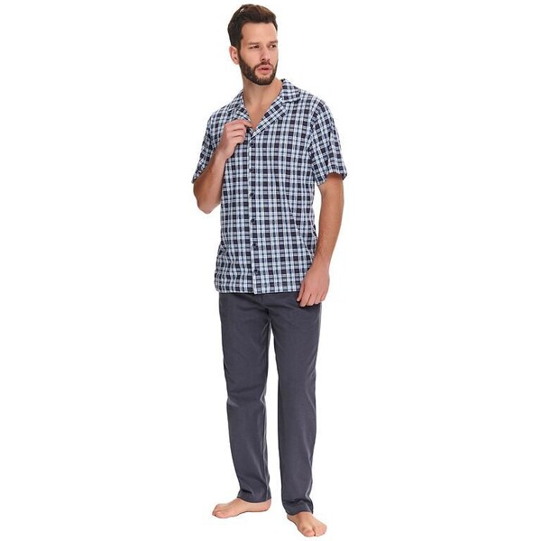 DN Nightwear Pánske pyžamo Noah kárované 19587467