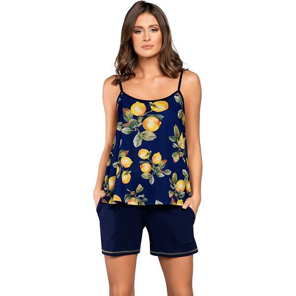 Italian Fashion Dámske pyžamo Lemon tmavo modré 23507648