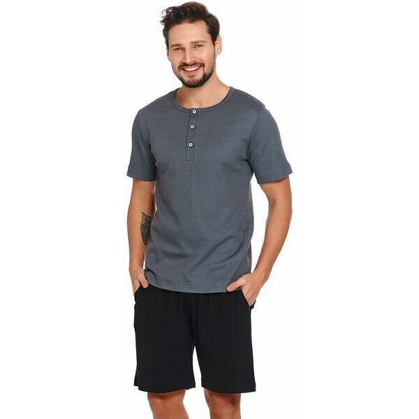 DN Nightwear Pánske pyžamo Wilson sivé 24217616