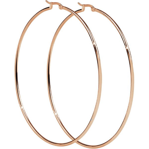 Troli Nadčasové bronzové náušnice kruhy 6 cm 66579888