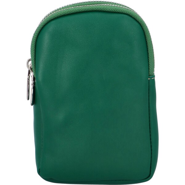 Delami Vera Pelle Dámske kožené crossbody púzdro brčálovo zelené - 60258528