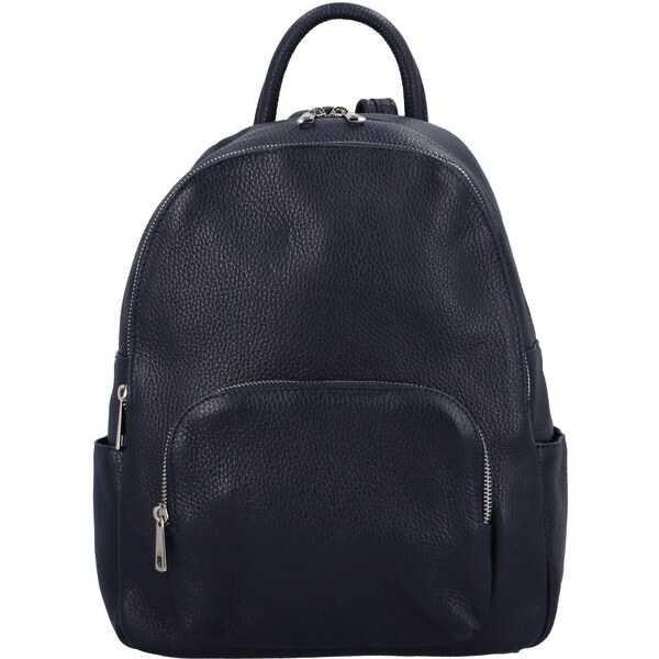 Dámsky kožený batôžtek tmavo modrý - Delami Vera Pelle Elissen tmavo 47366031