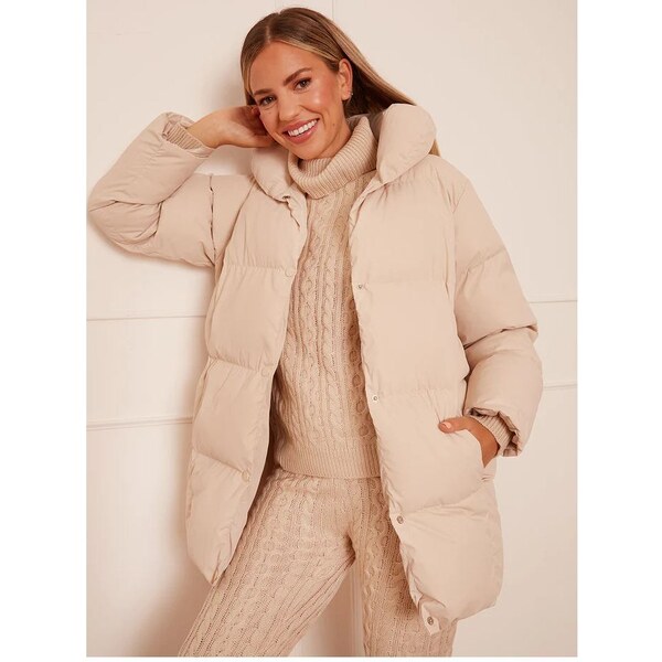 Chi Chi London Krémová zimná bunda 35576830