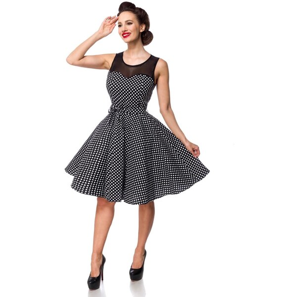 Glara Bodkované retro šaty 40828096