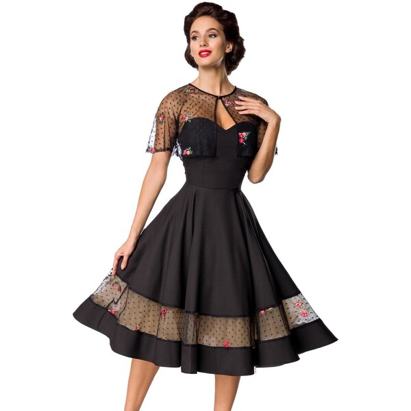 Glara Dámske šaty s čipkovým bolerkom 35597383