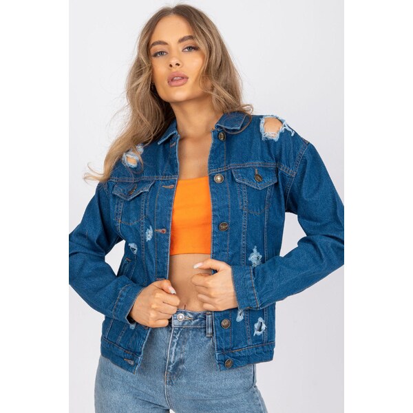 MladaModa Džínsová bunda s vreckami model 00616 65627639