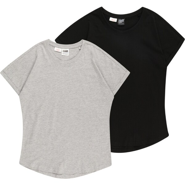 Urban Classics Tričko svetlosivá / čierna 64403645