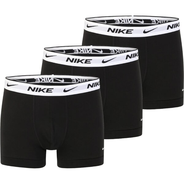 NIKE Underwear Boxerky svetlosivá / čierna / biela 52586005