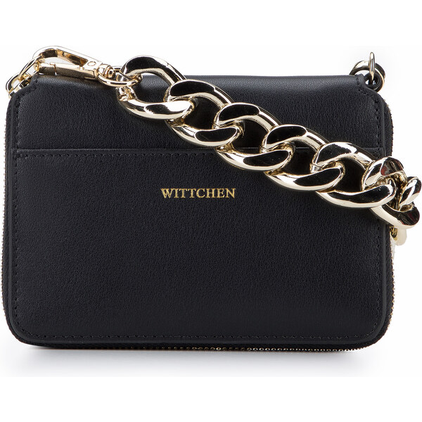 Dámska mini kožená kabelka Wittchen s hrubou retiazkou 95-2E-629-1 66074511