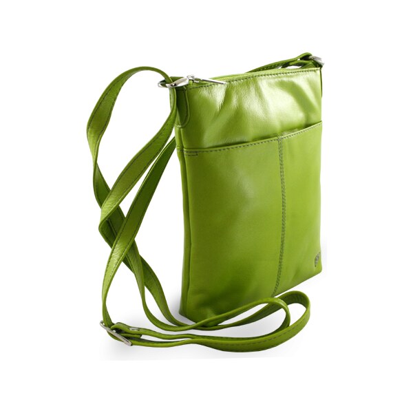 Arwel Zelená kožená zipsová kabelka 212-3013-51 66065279