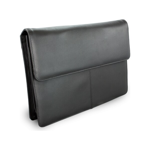 Arwel Čierna kožená spisovka s poklopom 116-2414-60 36559888