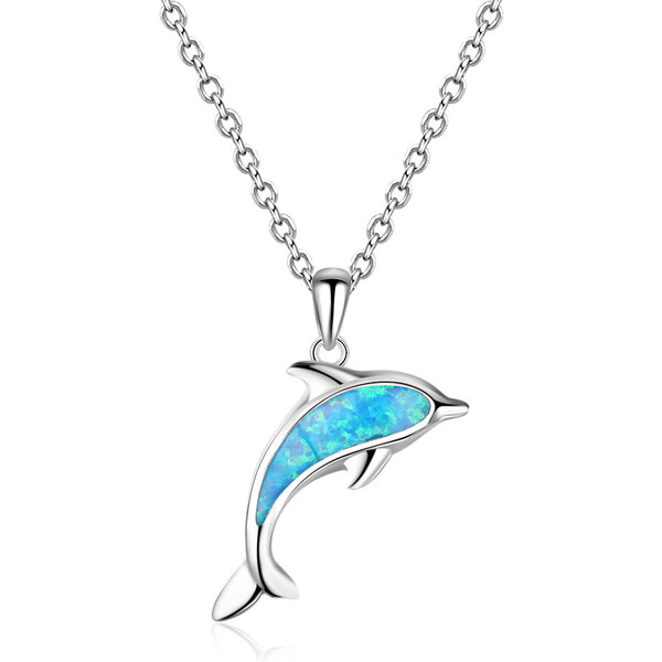 Olivie Strieborný náhrdelník DELFÍN 7119 35948048