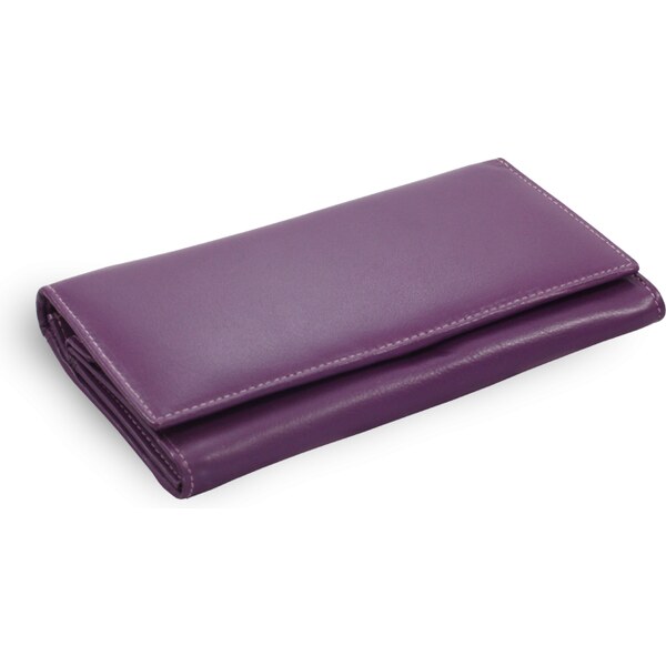 Arwel Fialová dámska kožená listová peňaženka s poklopom 511-4027-76 36559921