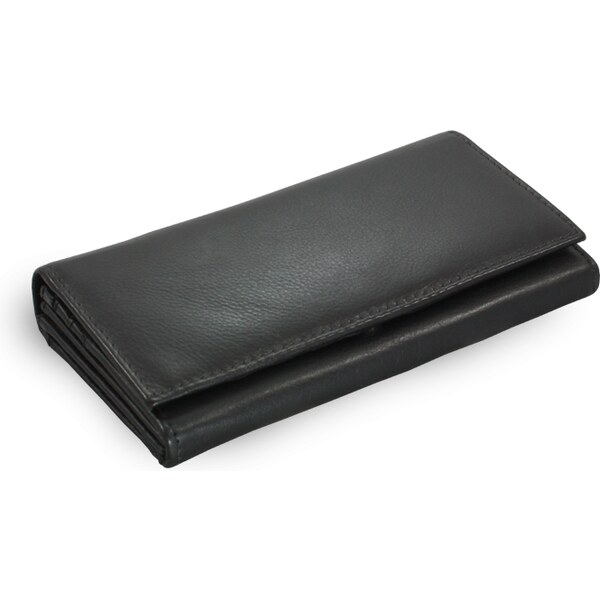 Arwel Čierna dámska listová kožená peňaženka s poklopom 511-4233-60 36559592