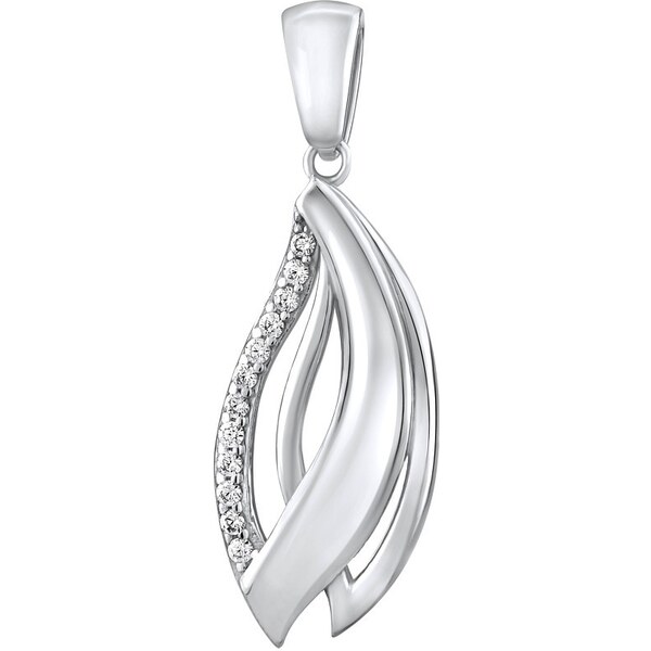 Ligot Strieborný prívesok so zirkónmi NIOBA QRP513 46720101