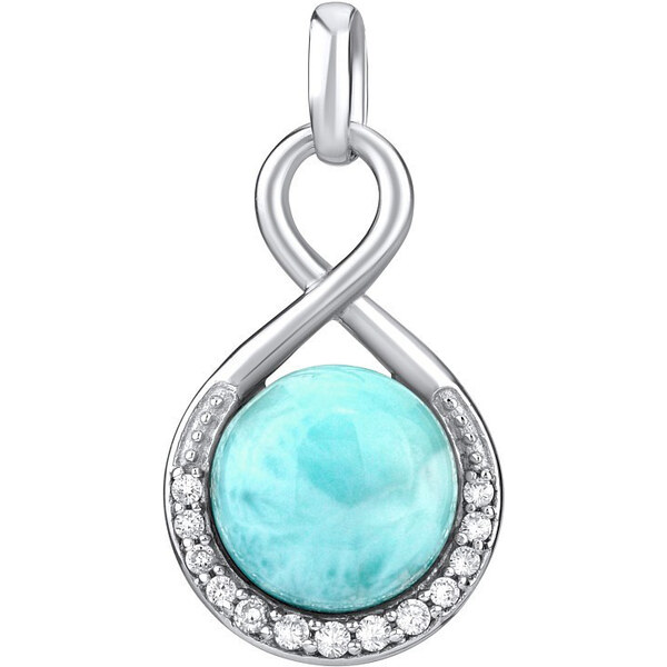 Ligot Strieborný prívesok s drahým kameňom Larimar JSTS14709LR 46719994