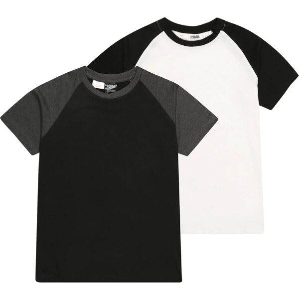 Urban Classics Tričko tmavosivá / čierna / biela 36586126