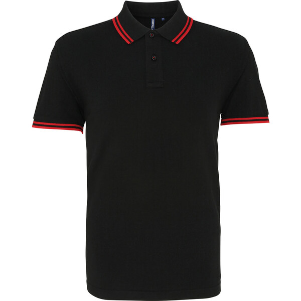 ASQUITH&FOX Pánske polo s kontrastnými detailmi na golieri a rukávoch 62677272