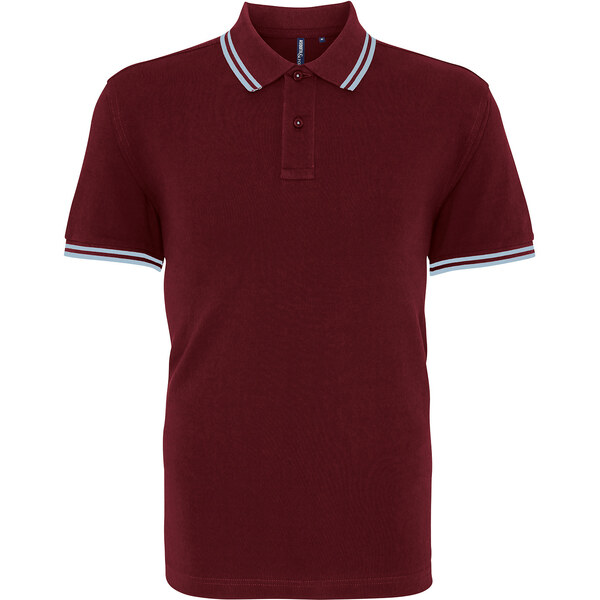 ASQUITH&FOX Pánske polo s kontrastnými detailmi na golieri a rukávoch 62677265