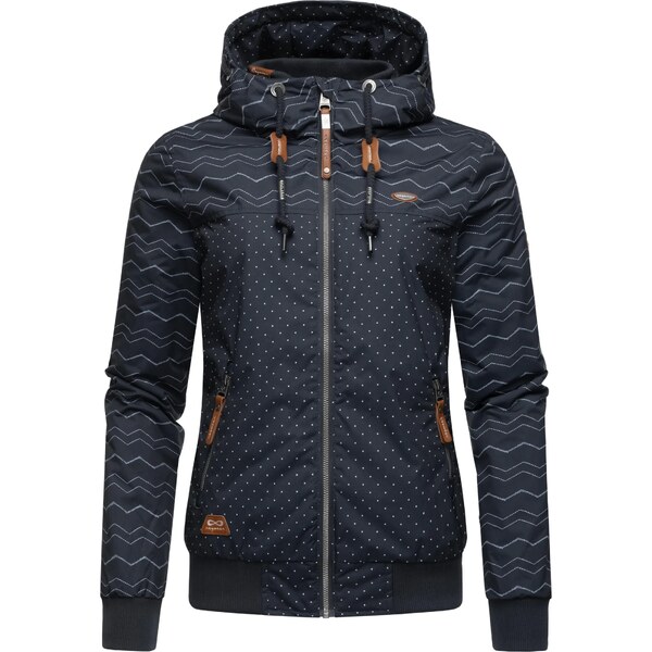 Ragwear Prechodná bunda Nuggie námornícka modrá / biela 54236196