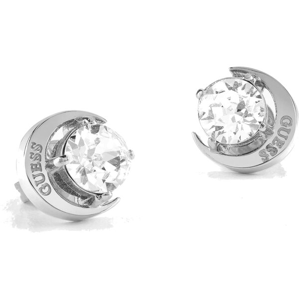 Guess Oceľové kôstkové náušnice Moon Phases JUBE01194JWRH 66586061