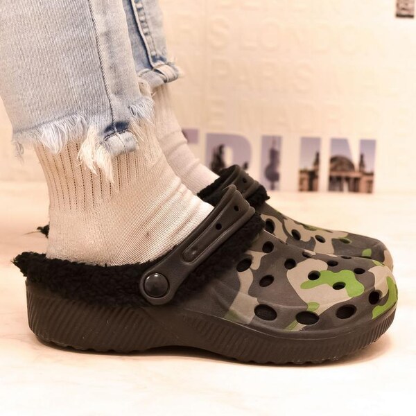 JOHN-C Čierne crocsy UNISEX MARY 29415757