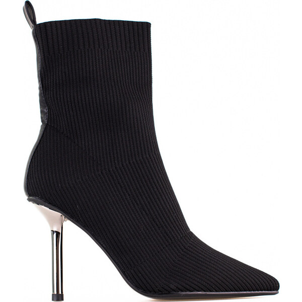 SHELOVET Vypasované čierne čižmy na podpätku RB149P-B 66148673