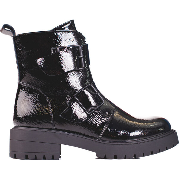 SHELOVET Čierne workery s prackami K22008B-B 66148672