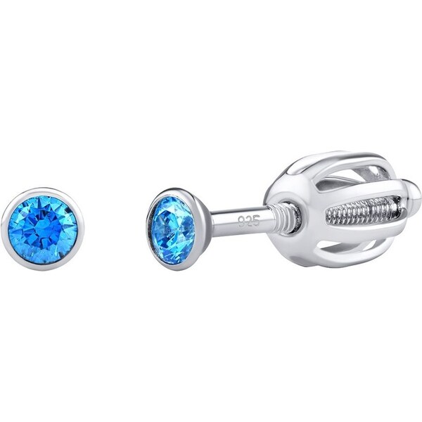 Silvego Strieborné náušnice kôstky so Swarovski Zirconia 2,5 mm 66586418