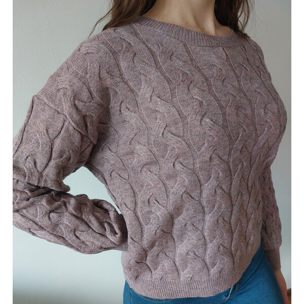 modnenakupy.sk Dámsky sveter s uzlovým vzorom ESTEE 35802586