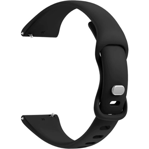 Madvell Silikónový remienok slim čierna 20mm 44954701