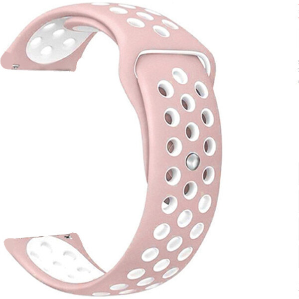 Madvell Športový silikónový remienok ružová s bielou 20mm 44954741