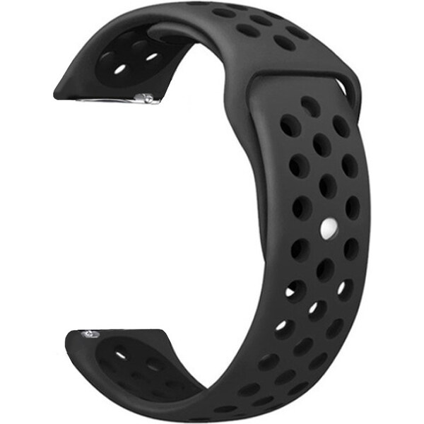 Madvell Športový silikónový remienok čierna s čiernou 20mm 46928179