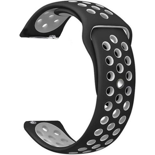 Madvell Športový silikónový remienok čierna s sivou 20mm 44954732