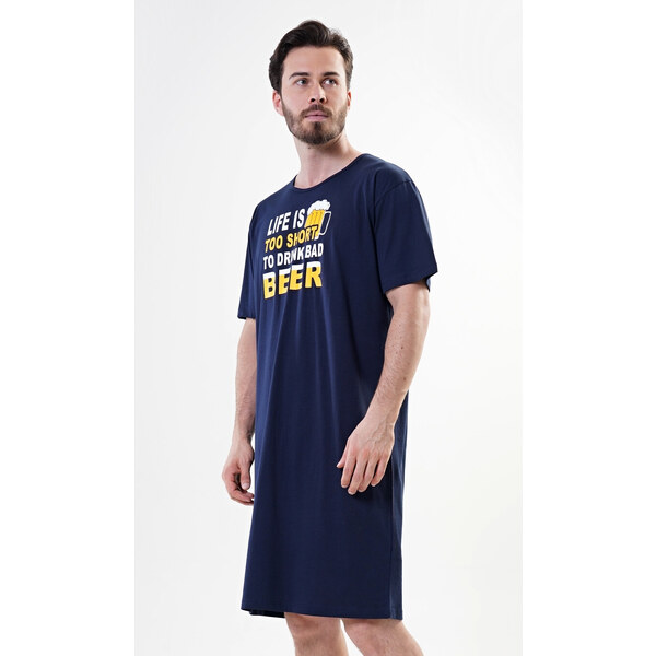 Vienetta MAN Pánska nočná košeľa s krátkym rukávom Petr 54965112