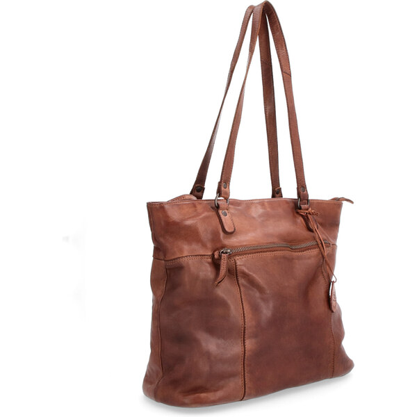 Kožená kabelka cez rameno Noelia Bolger koňaková NB 2104 KO 35837394