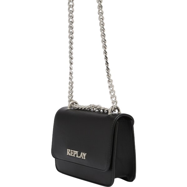 REPLAY Taška cez rameno čierna / biela 65619295