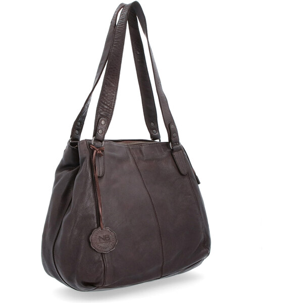 Kožená kabelka cez rameno Noelia Bolger hnedá NB 2102 H 35855676