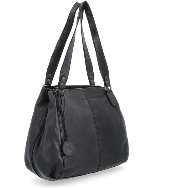 Kožená kabelka cez rameno Noelia Bolger čierna NB 2102 C 35855677