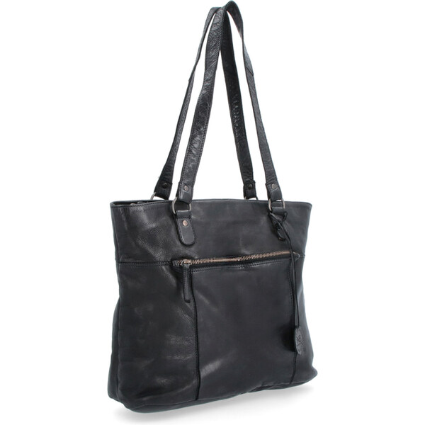 Kožená kabelka cez rameno Noelia Bolger čierna NB 2104 C 35855673